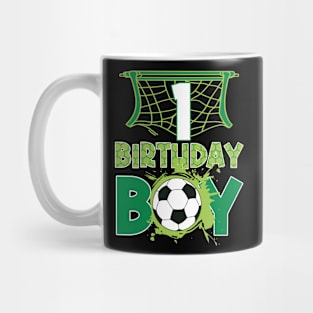 1st Birthday Boy Soccer Funny B-day Gift For Boys Kids Mug